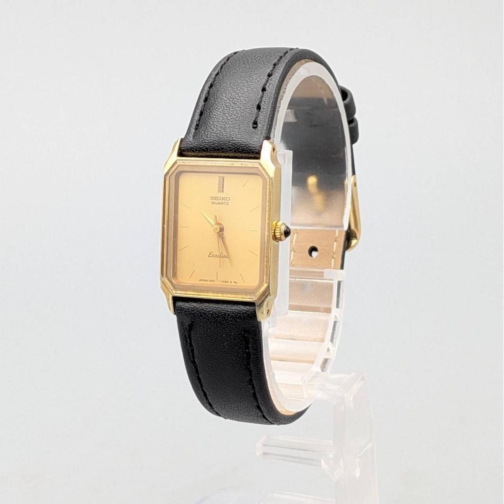 Used Vintage 1986 Seiko Exceline Tank Ladies Watch (New Battery)