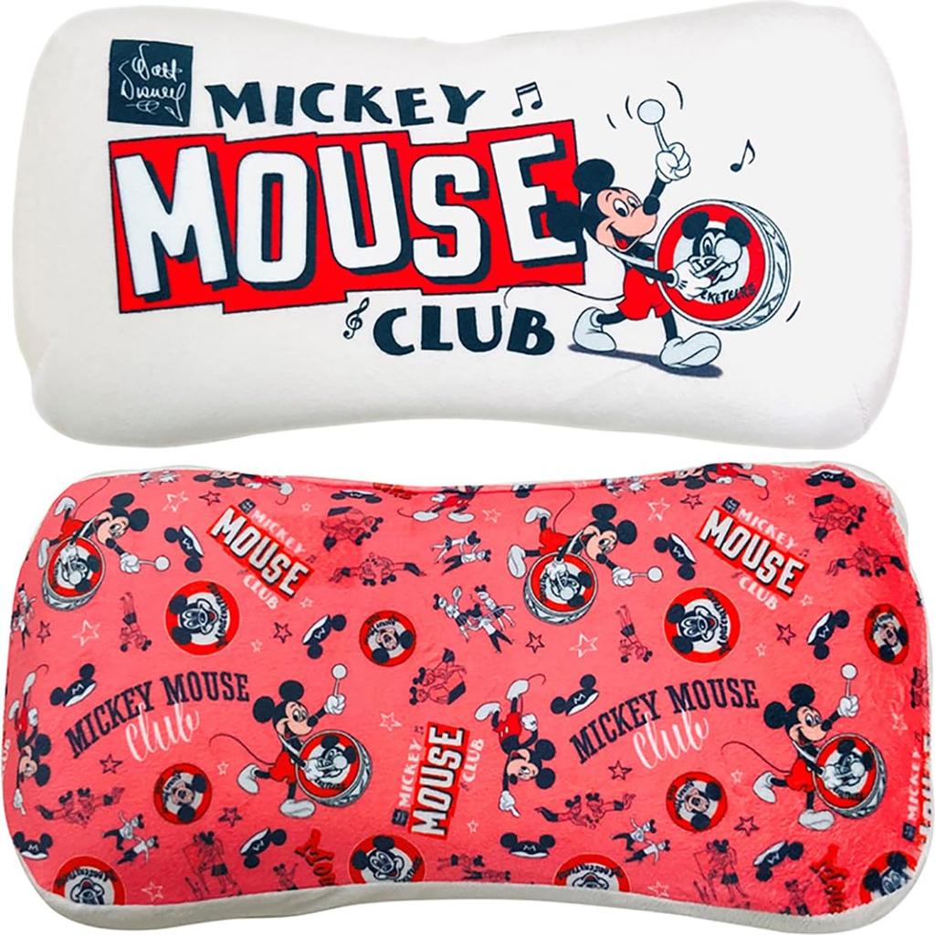 MORIPiLO Morishita Memory Foam Pillow, Mickey Mouse Design, Red, 15x30cm, Soft Plush Cushion, Disney 100th Anniversary Celebration, 4621124
