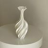 3D Printed Vase Modern Style Vase Flower Vase With Swirl Pattern Aesthetic Floral Display Vase For Living Room Desktop Decor