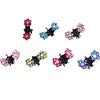 12pcs Little Girl Flower Rhinestone Hair Clamps Women Girls Hair Accessory Grips Hairclips