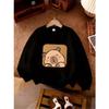 Girls' Round Neck Fashion Sweatshirt, Long Sleeve Sport Top for Toddlers and Young Girls, Stretchy Fabric Comfortable Top