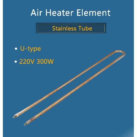 220V 300W U-förmiges RohrheizElement - Edelstahl Luftheizungszubehör Hochdruck Kalt Elektrisch für Hotdog-Maker