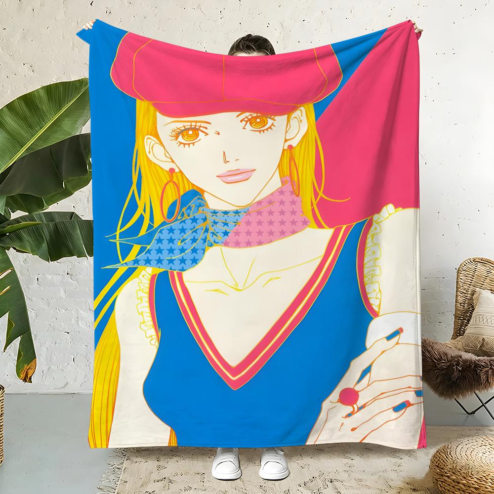 Manga P-Paradise Kiss Throw  Flannel Throw Blanket,Bed Home Office Nap Blanket Travel,Camping,Picnic Blanket Soft Decor 75X95CM