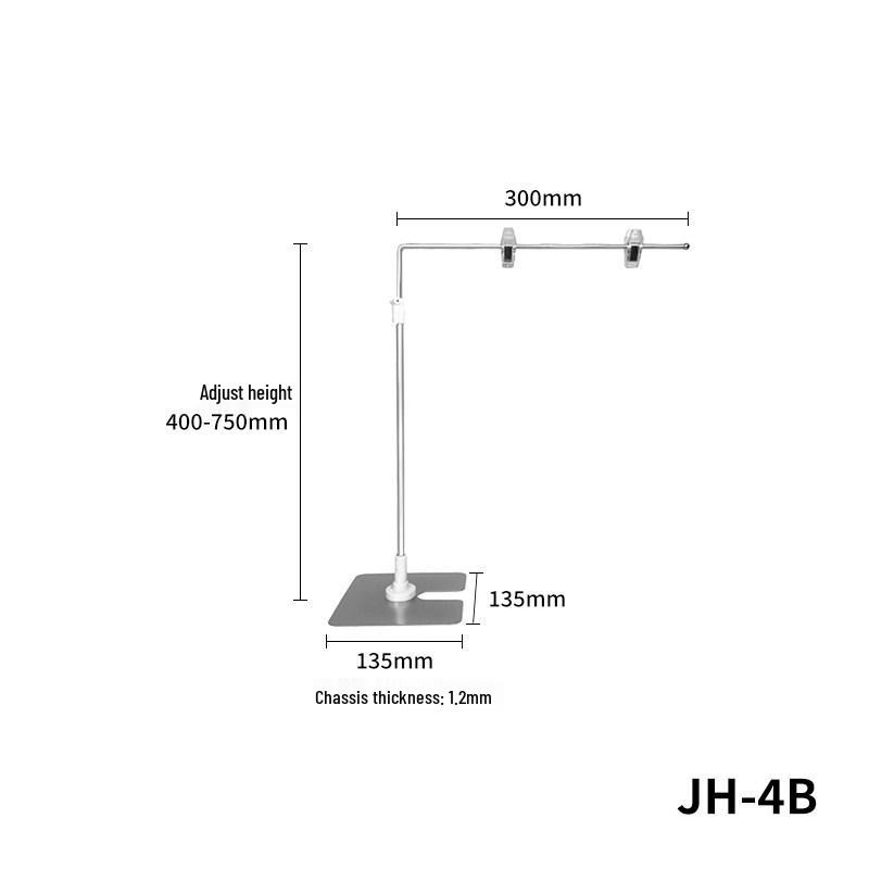 Retractable A4 Sign & Poster Floor Display Stand with Price Clip Shelf