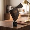 Metal Sculpture with Marble Base Sculptural Statue Statement for Study