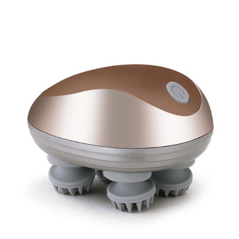 Electric Scalp Head Massager Kneading Vibrating Device Deep Health Care Shoulder Neck Leg Arm Deep Tissue Massage For Cat Pet золотой