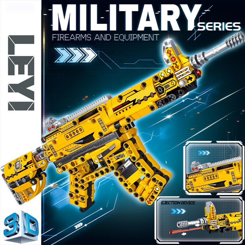 1:1 Scale AK-47 Assault Rifle Building Blocks Model, Detailed DIY Assembly Military Display Bricks, Collectible Gift for Adults