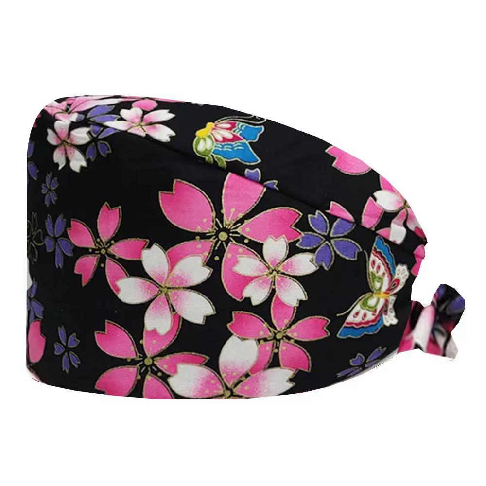 Cartoon Print Spa & Nurse Surgical Cap