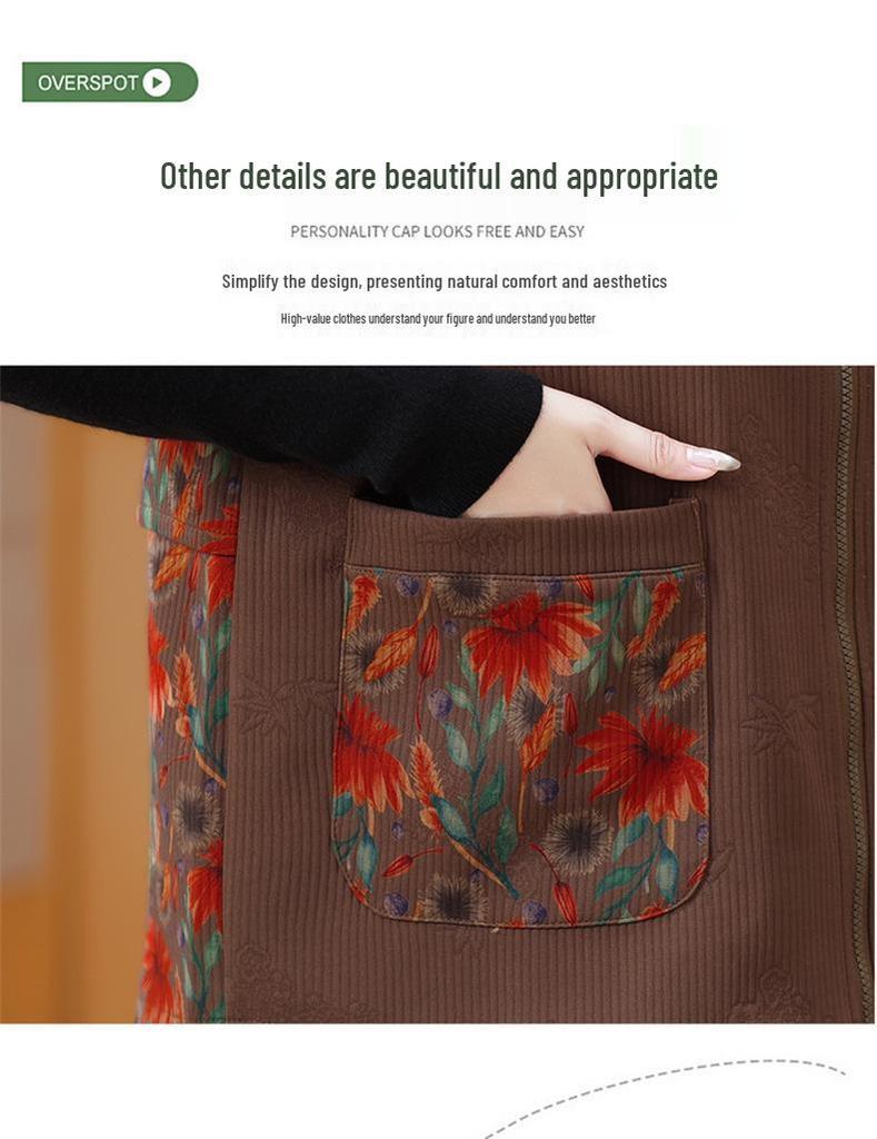 Plus Size Sleeveless Vest for Middle-aged and Elderly Women - Spring/Autumn Outerwear