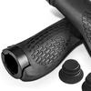 Bike Handlebar Grips Aluminium Alloy and Rubber Anti Skid Bicycle Handles for Cycling Replacement