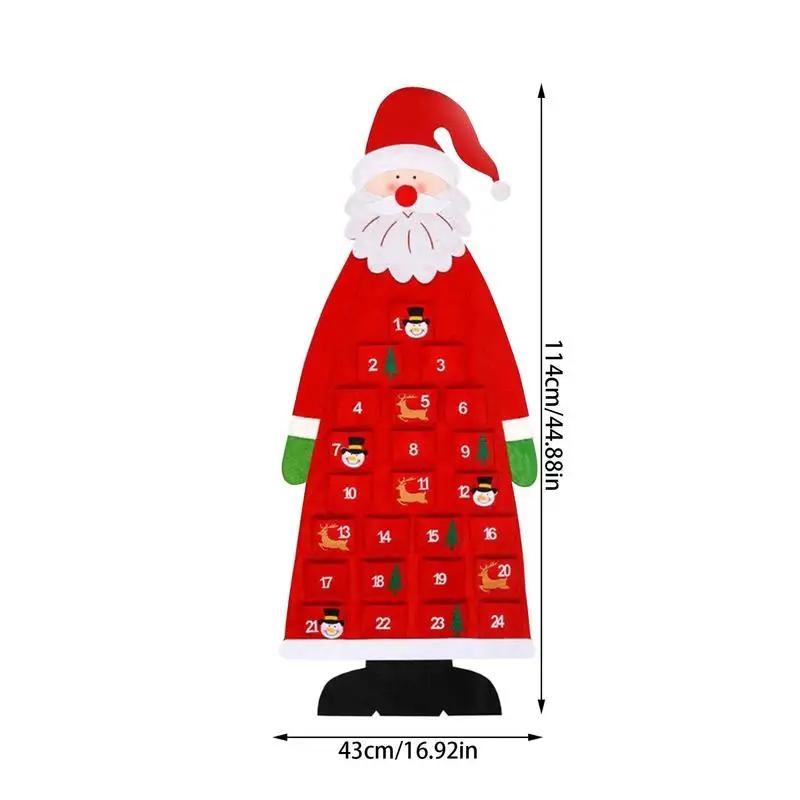 

Felt Christmas Tree Calendar Christmas Tree Decoration Hanging Decorations Children s Christmas Gifts Calendar Door Decorations 114CMX43CM