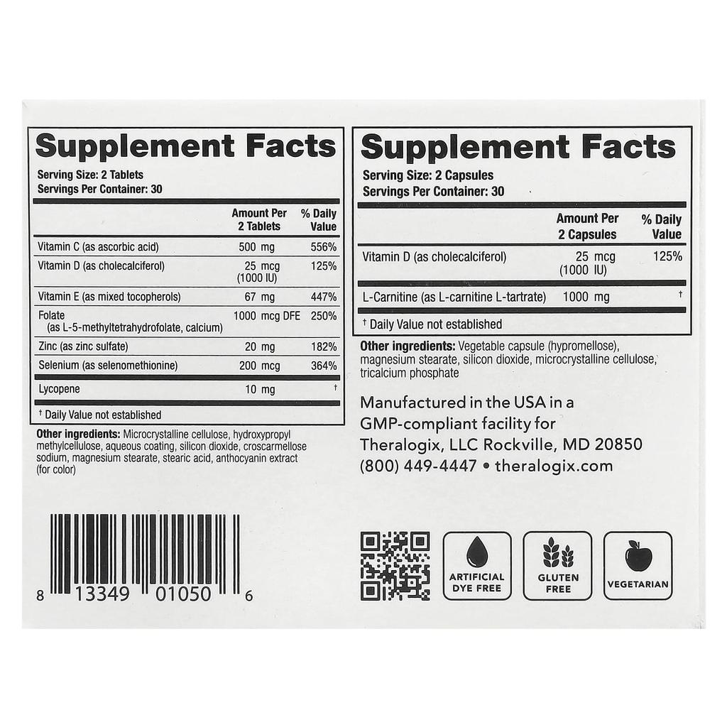 Ideationxr®, Vzorec pro podporu atletického výkonu, 60 tablet + 60 kapslí