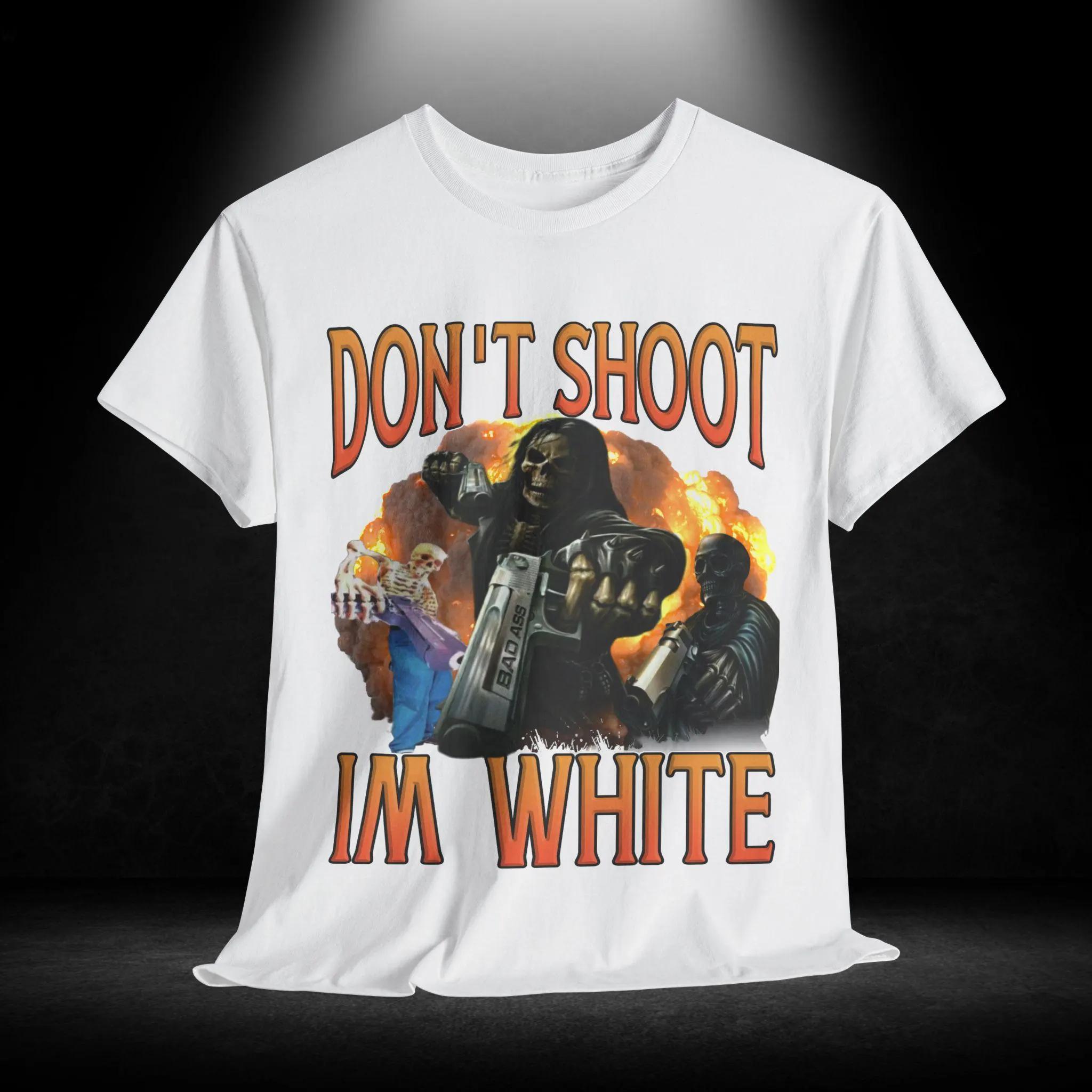 Funny Ironic Racist T Shirt Unisex Heavy Cotton Tee Sarcastic Humor Tops Novelty Offensive Graphic Clothing Anti Discrimination S