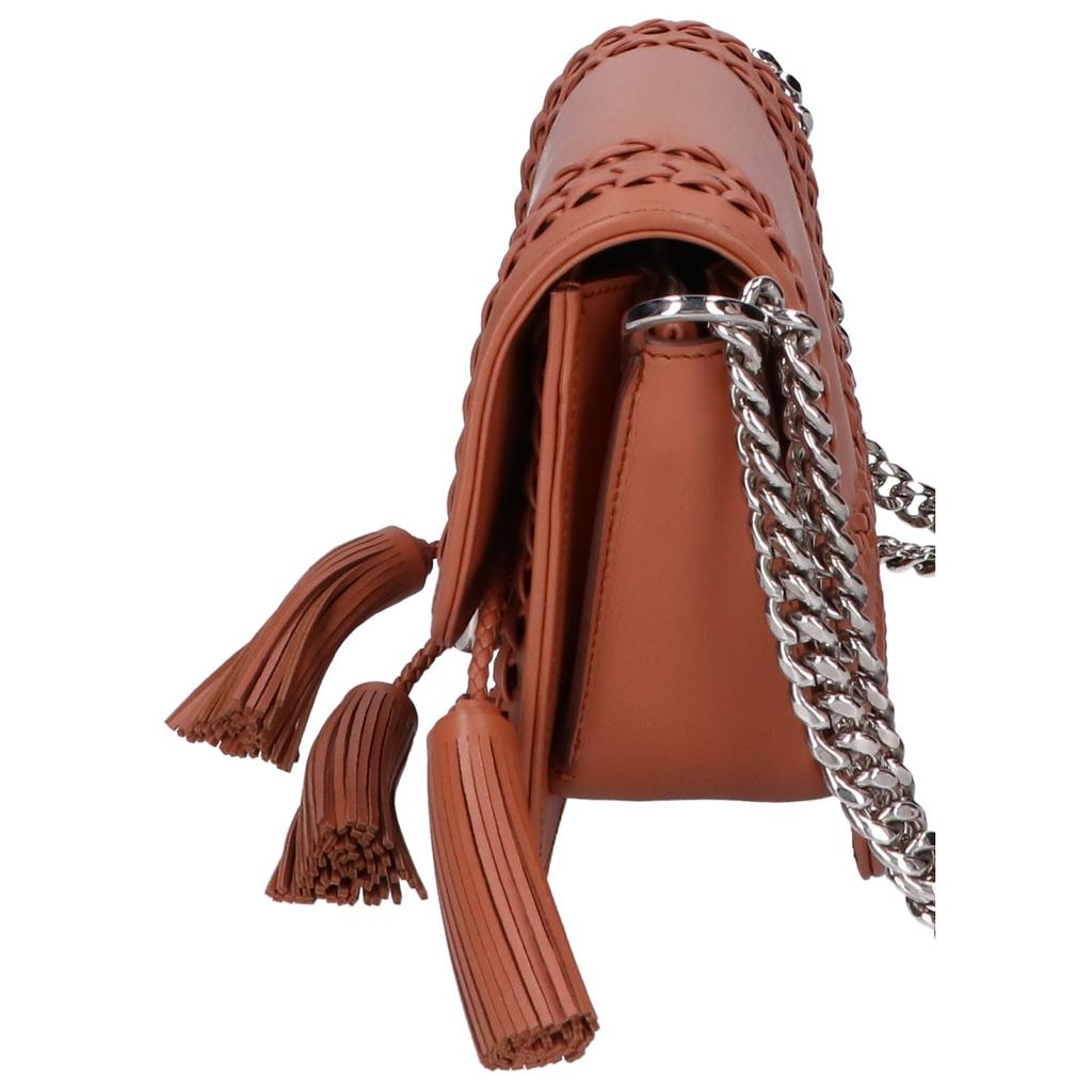 TOD'S Double T Chain Shoulder Bag Shoulder bag BrownUsed