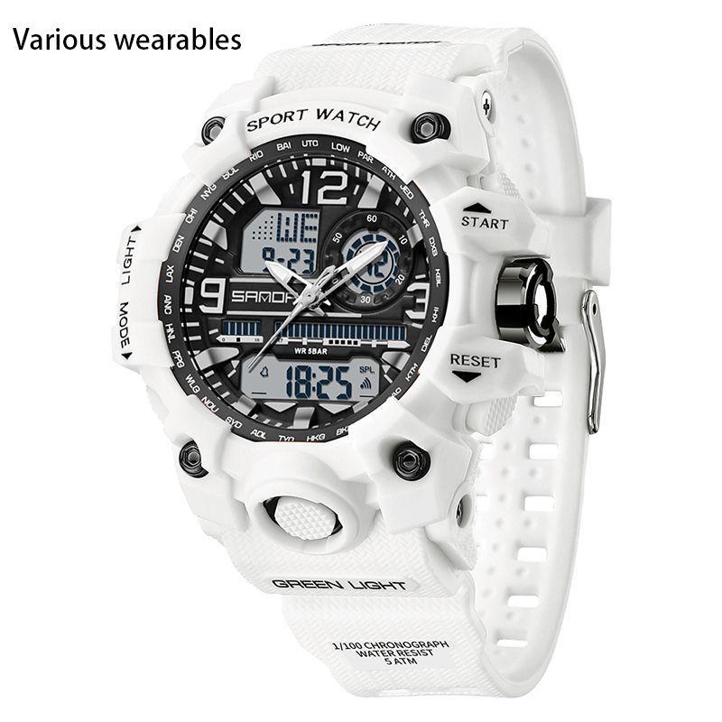 

Новые часы трендовые модные мужские студенческие подростковые электронные часы водонепроницаемые многофункциональные часы