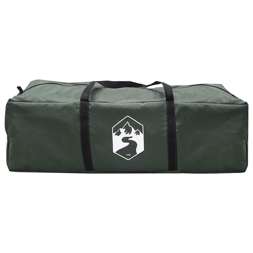 Tunnel Tent with Roof Army Green 8 Person Polyester and Steel