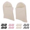 4 Pairs Gel Socks Reusable Moisturizing Socks Soft Solid Color Elastic Casual Gel Lining Socks for S
