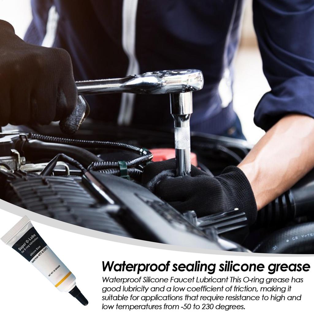 Smar silikonowy Wodoodporny Klasa spożywcza Sanitarny Smar 10g Do O-ringów Tubka Smar silikonowy Smar silikonowy Smar hydrauliczny