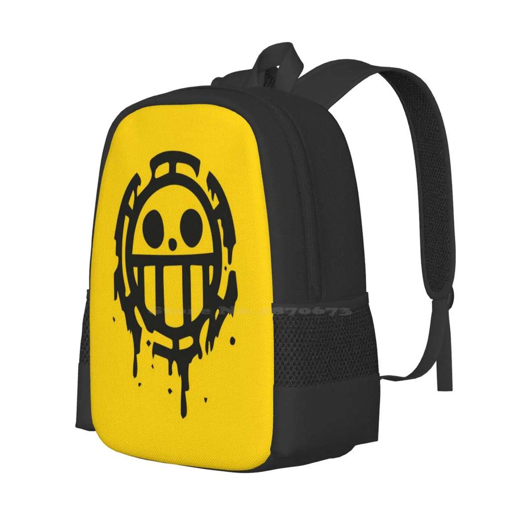 Trafalgar D. Water Law Pattern Design Laptop Travel School Bags Trafalgar D Law Trafalgar D Water Law Trafalgar Law Monkey D