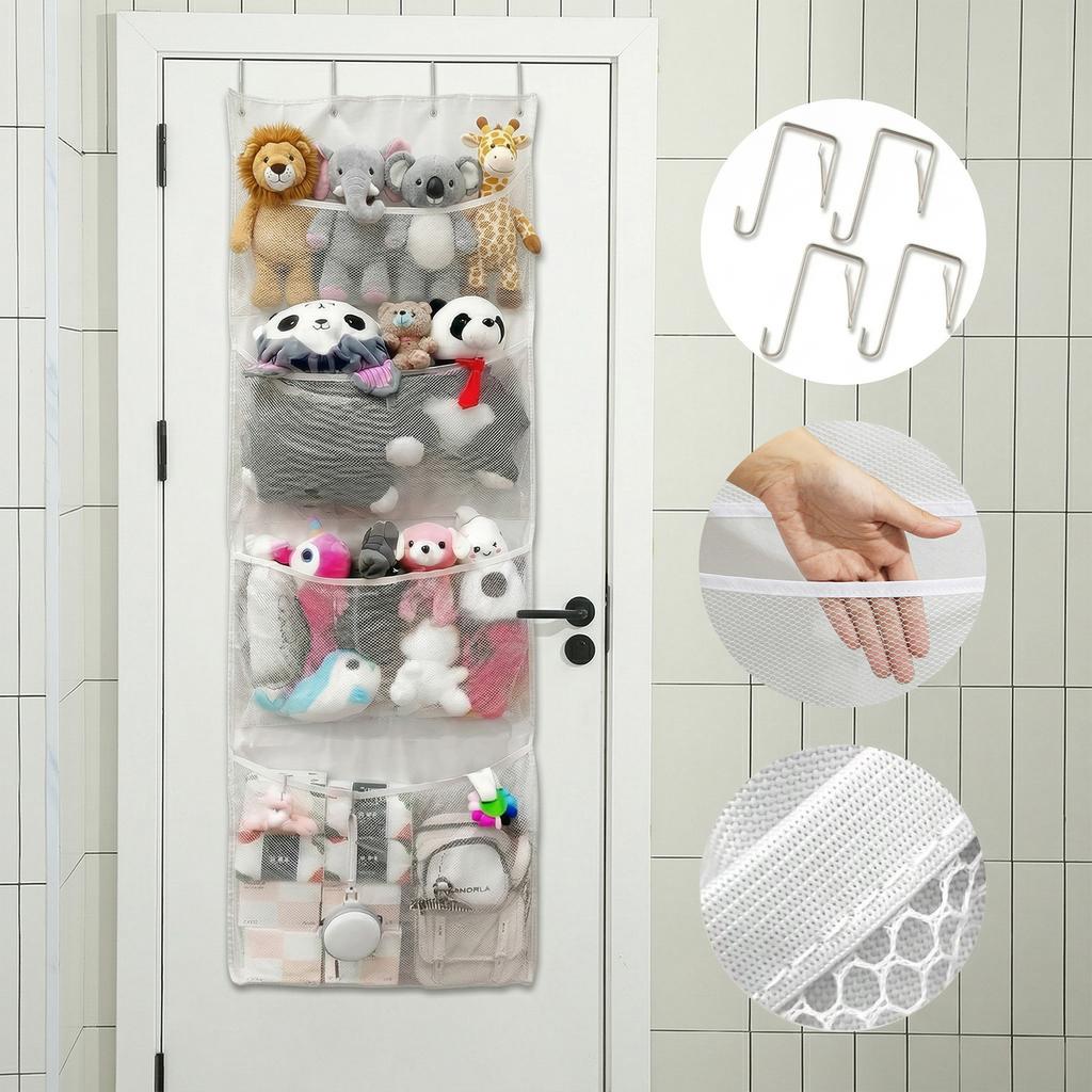 Room Door Storage Bagstuffed Animal Storage Bagdoor Storage Bag For Stuffed Animal Holderroom Bathroom Animal Storage Bag