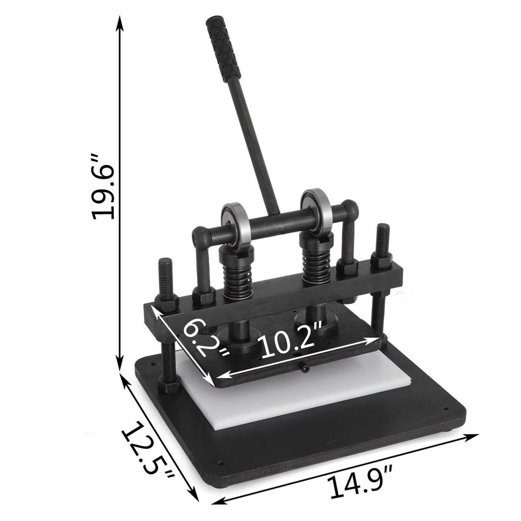 Leather Cutting Machine 260x150mm Manual Die Cutter Heavy Duty Leather Embossing Machine Hand Press Mold Mould Leather Die Cut Leather Craft Cutting