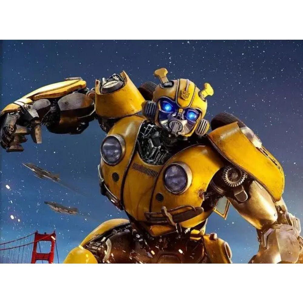 Transformers Bumblebee Optimus Prime Targhetta Decorativa in Metallo Regalo per Ragazzi Decorazione da Parete