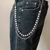 Simple Waist Chain For Women Temperament Pearl Beaded U-Shaped Waist Chain Hip Hop Rock Personality Jeans Chain Accessories