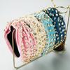 Harmonious Rhinestone Knotted Corduroy Headband: European & American Fashion, Wide-Brimmed, Sweet & Exaggerated Style for Women