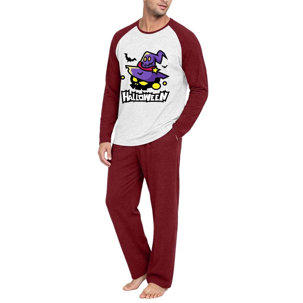 Men's Long Sleeve Pajama Set - Two Piece Comfortable Sleepwear for Nighttime and Lounging