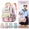 School bag new color matching backpack light and versatile foreign style large capacity children's bag