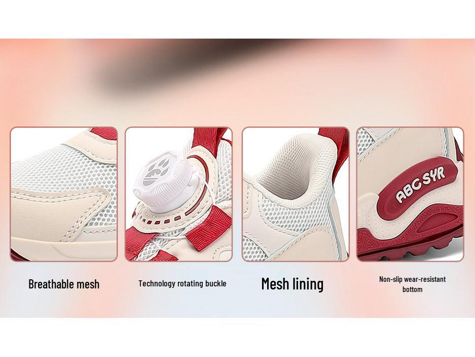 New Summer Kids' Breathable Sports Shoes: Lightweight, Soft-Soled, Non-Slip Dad Style