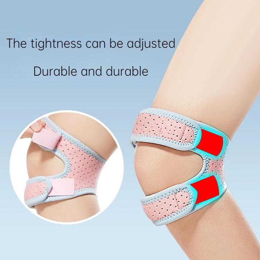 1 Pcs Built-in Silicone Patella Band Sports Knee Protector Adjustable With Shock Absorption Fitness And Sports Products