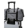 New extended travel bag women's shoulder large-capacity wet and dry separation yoga fitness bag plaid cover tie rod duffel bag