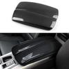 2Pcs ABS Carbon Fiber Car Styling Center Console Lid Armrest Box Trim Protective Cover for BMW X6 E71 2008-2014
