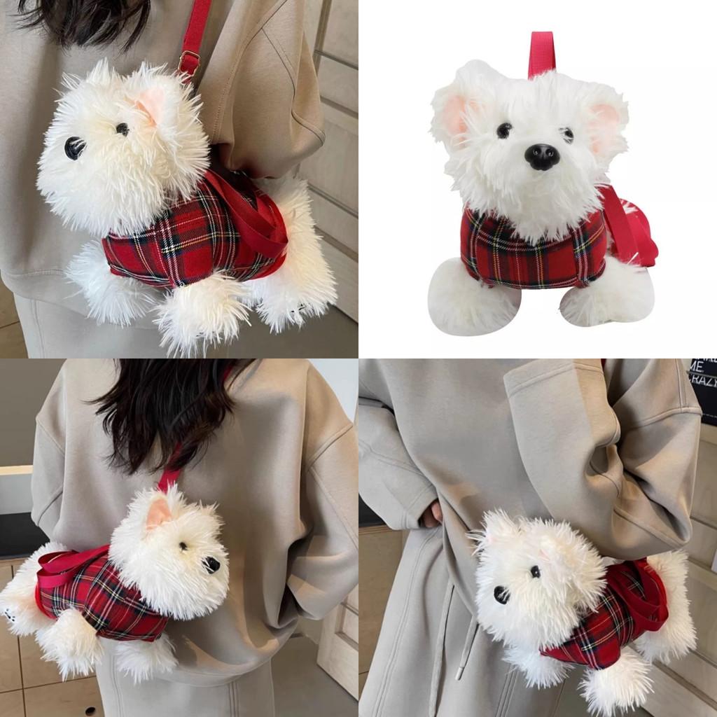 Plush West Toy Highland White Terrier Streak Bag Dog Crossbody Bag Girl Gift