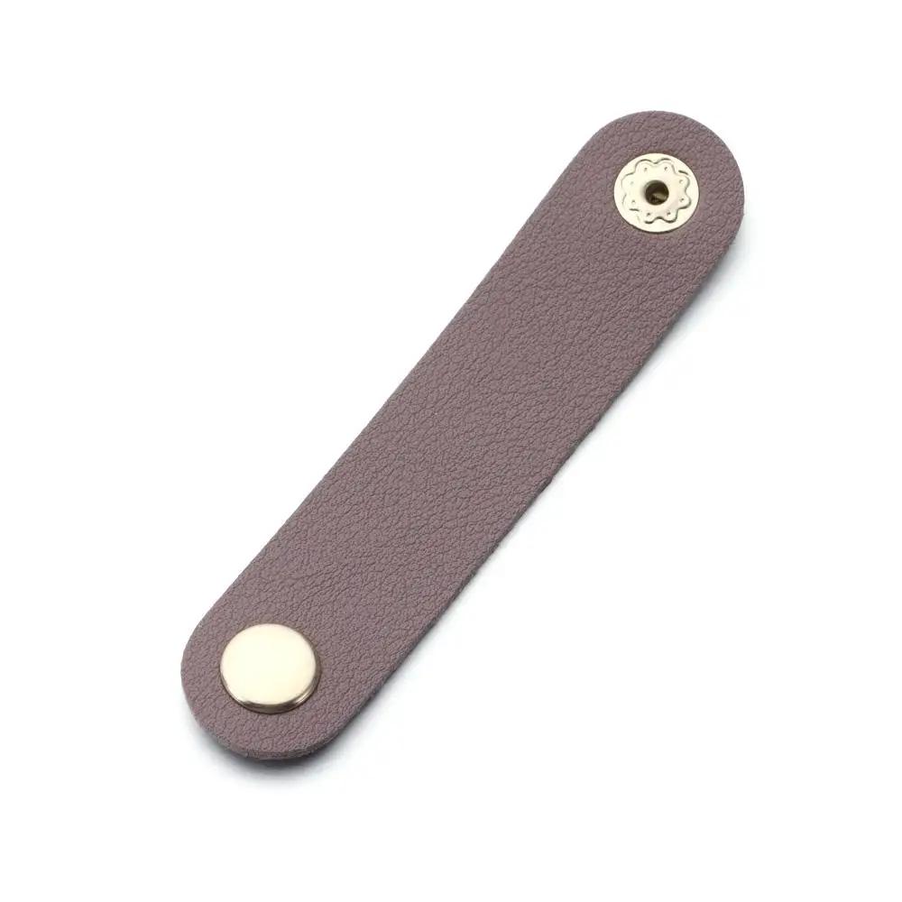1Pcs Leather Cable Winder Wire Ties Cord Organizer Cable Strap Tie Wrap Cord Management Holder Keeper Earphone Wrap