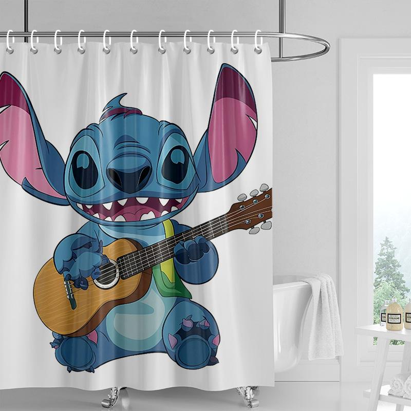 Home Decoration Shower Curtains For Bathroom Waterproof Curtain Fabric Modern Nordic Style Living Room Merry Christmas Winter