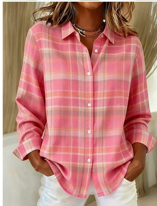 2026 Summer European & American Women's New Solid Color Simple Long-Sleeved Shirt
