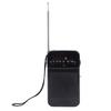 Portable AM FM Radio Black Color Headset Pluggable Built in Loud Speaker AM FM Transistor Radio