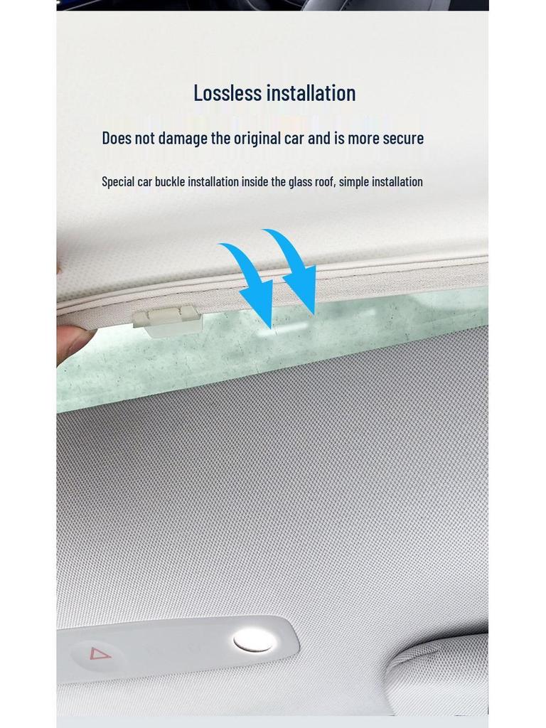 Jike 007 GT Sunroof Sunshade for 25-Year-Old Model - Ice Crystal Protection & Heat Insulation Interior Accessory