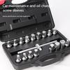 Heavy Duty Car Alloy Steel Socket Wrench Kit For Automotive Maintenance Includes 18 Precise Fit Socket And Storage Case