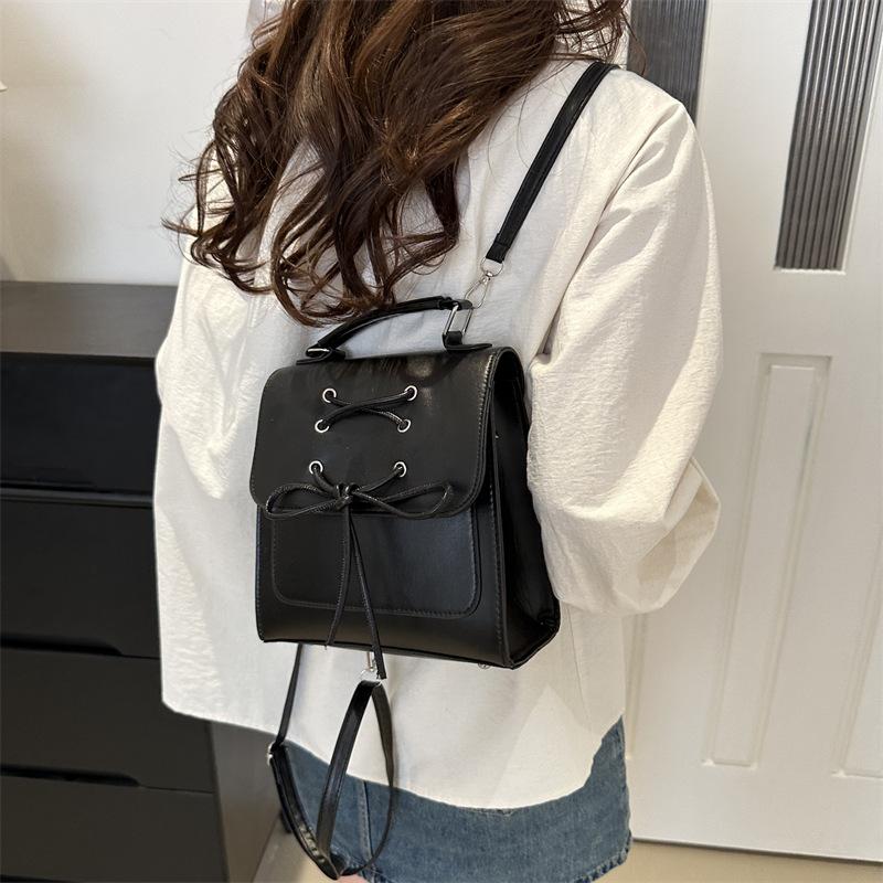 Koreanische Version des Schleifenrucksacks für Damen, neuer trendiger Moderucksack, süße Handtasche, Schultertasche, Schultasche