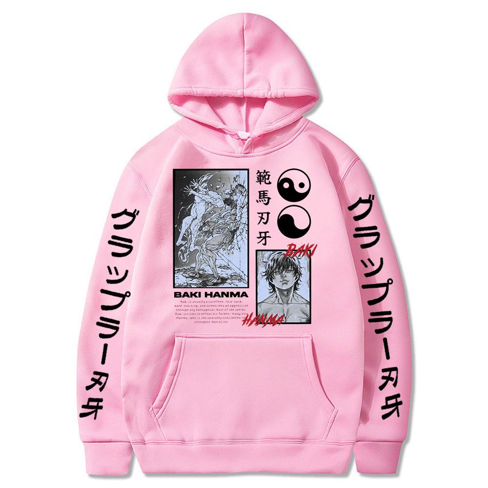 Hot Anime Baki Hanma The Grappler Hoodies Graphics Hooded Hoody Men Women Oversized Sweatshirts Fashion Harajuku Streetwear Pullover