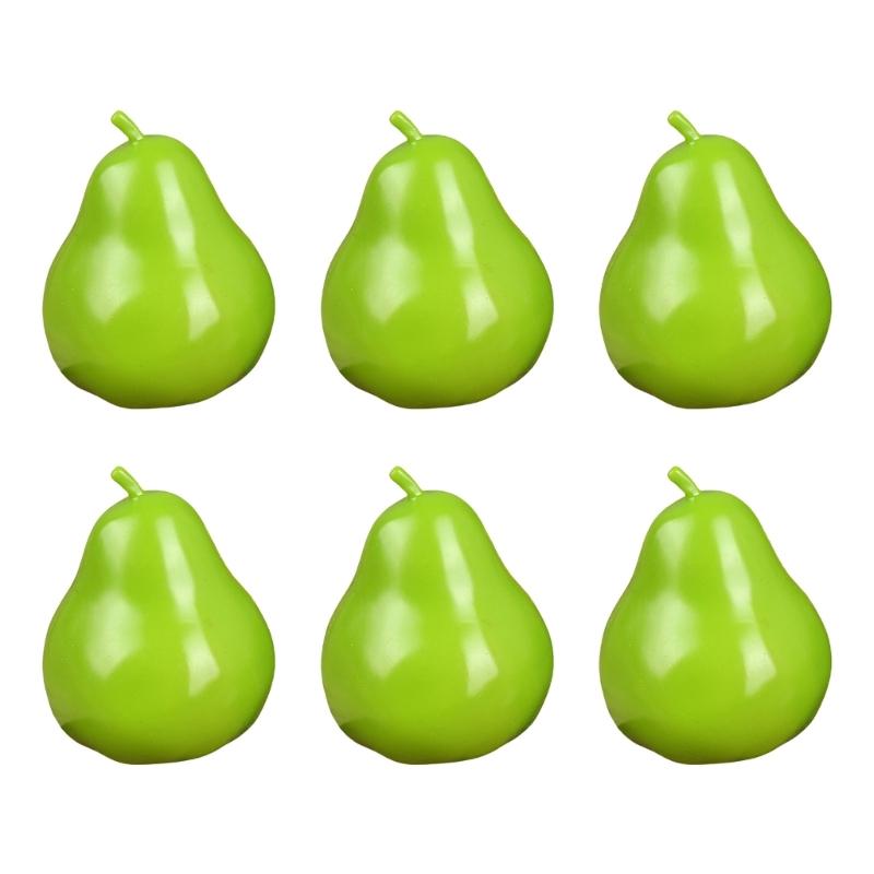 6Pieces Fruits Replicas Decorations User Friendly Simulation Fruits for Festival Decoration Realistic Home Accent