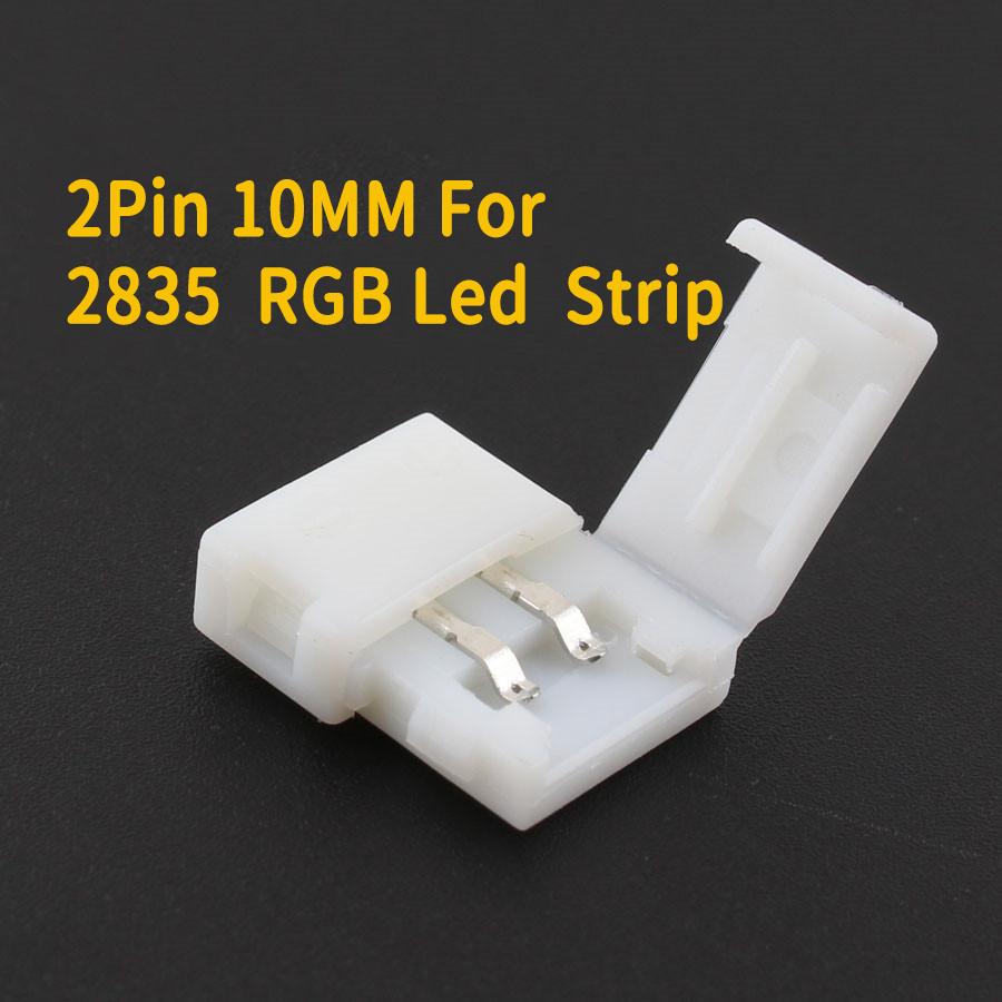 5PCS 2 Pin 3 Pin 4 Pin 5 Pin T/L Shape 8MM 10MM LED Strip Connector for RGB SMD 5050 2835 LED Strip Light Connector