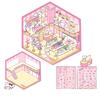 3D Scene Sticker Cartoon Scenery Sticker Miniature Simulated Cabin Scene Sticker for Scrapbooking Journal Planner Album