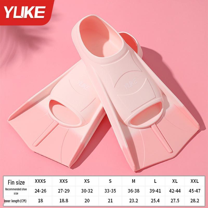Unisex Silicone Swimming Fins for Adults & Kids - Ideal for Diving, Breaststroke, Freestyle Training