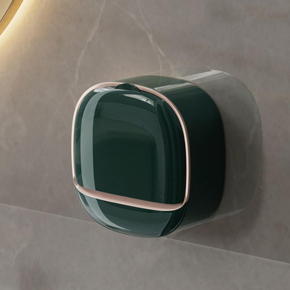 

Мыльница-душ, держатель для мыла с дренажем, самоосушающийся держатель для мыла, настенный поднос для мыльницы для ванной комнаты 1pc темно-зеленого