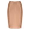 Womens Glossy High Waist Pencil Skirt Stretchy Casual Solid Color Bodycon Skirts