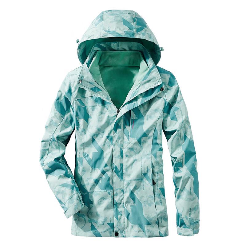 Unisex 3-in-1 Camo Windproof Waterproof Cycling Jacket Set L
